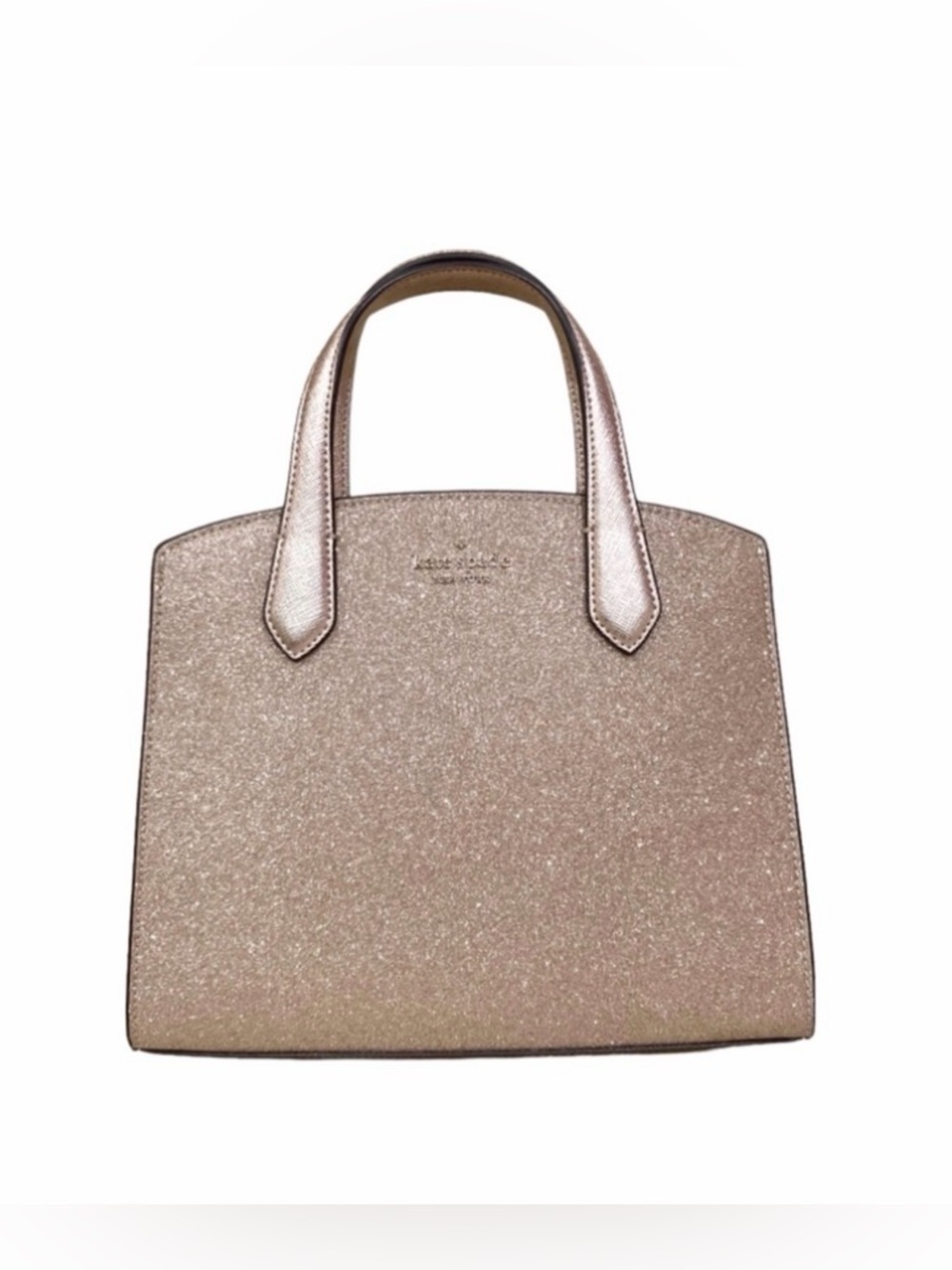 *NWT* kate spade - Metallic Rose Gold Glitter Fabric Satchel Crossbody Purse